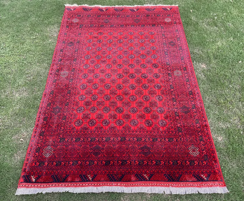 129 x 193 cm | new Handmade Beautiful Biljik Turkmen Carpet63209348690051111