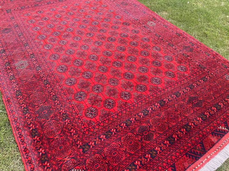 129 x 193 cm | new Handmade Beautiful Biljik Turkmen Carpet63209348690051113