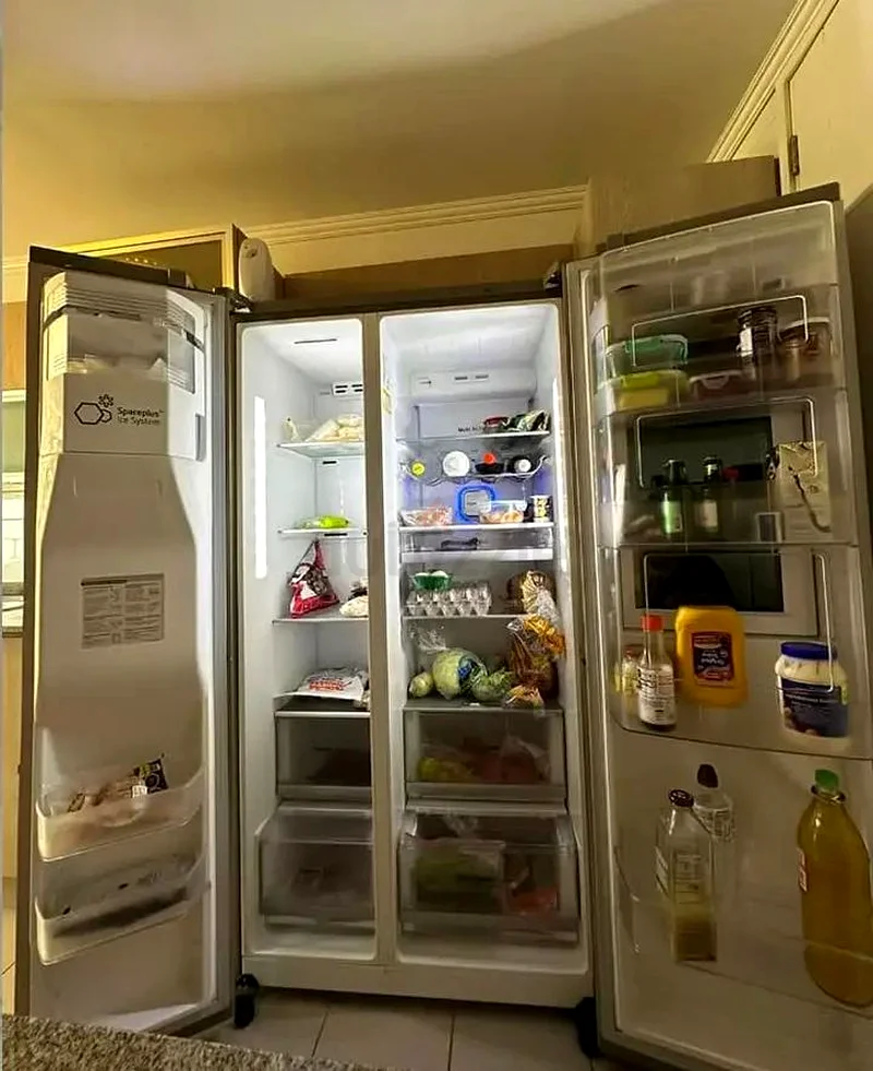 LG Side by Side Refrigerator InstaView DoorinDoor Silver Stainless