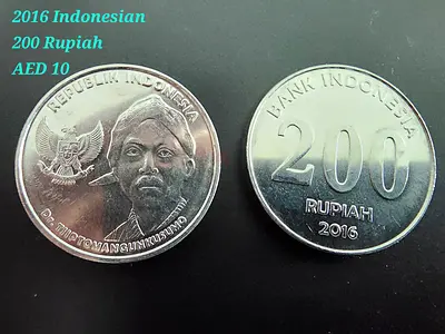 2016 Indonesian 200 Rupiah Coin