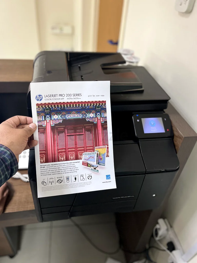 طابعة ليزر ملونة HP موديل MFP 276fnw مع الضمان63253968771457111