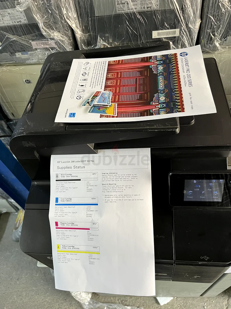 طابعة ليزر ملونة HP موديل MFP 276fnw مع الضمان63253968771457112