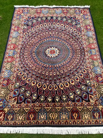 150 x 200 cm | new Beautiful Handmade Persian Carpet Gombad