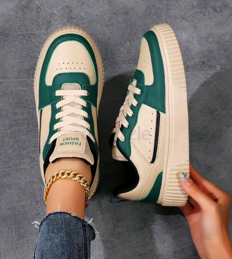 Women Lace-Up Casual Sneakers, Sports Shoes, Skateboard Shoes, Lightweight Street-Style Athletic Sho63264583686401111