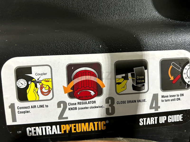 Central Pneumatic 26 gal Air compressor