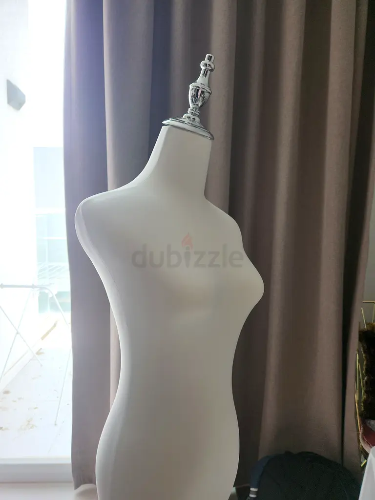 brand new white mannequin with steel base