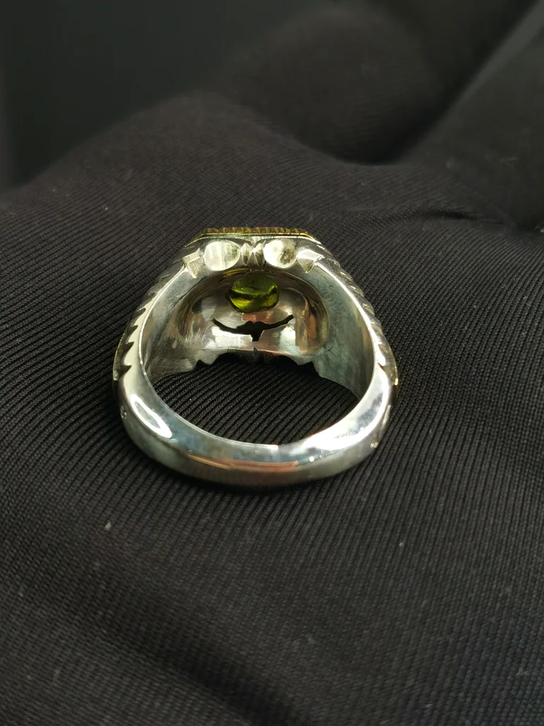 Natural stone Peridot ring - Peridot natural stone ring63173514750081113