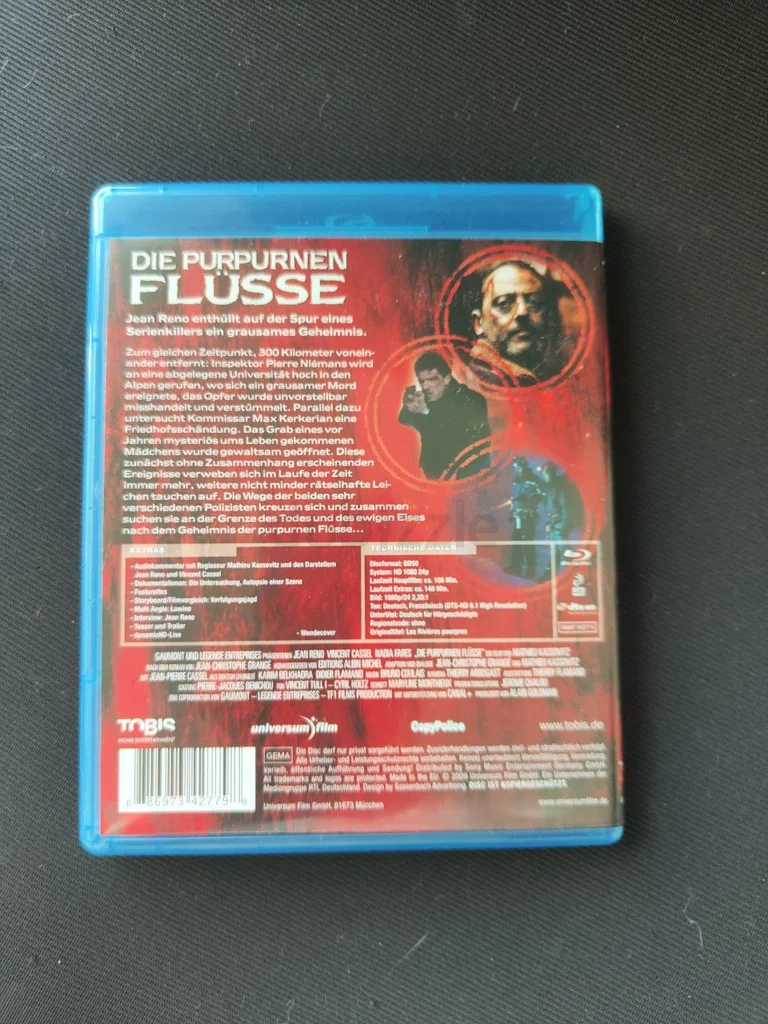 Blu-ray Die Purpurnen Flusse - Les Rivieres Pourpres62863825392130112
