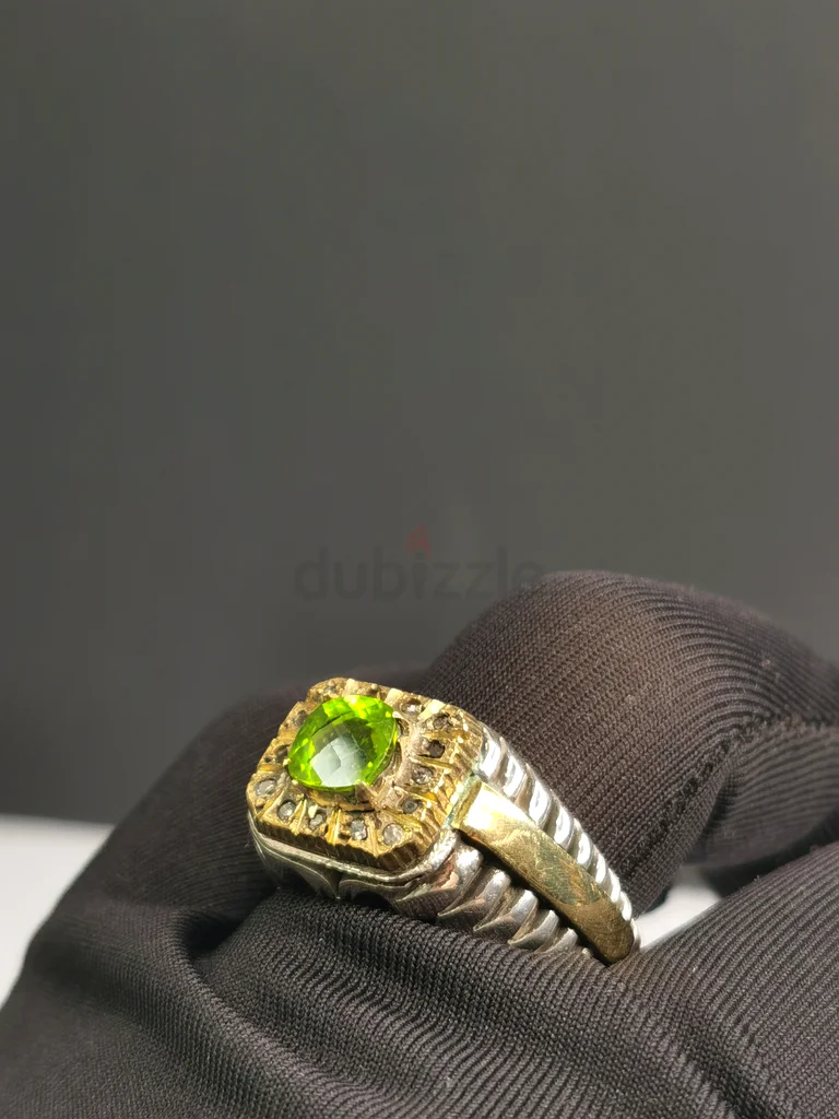 Natural stone Peridot ring - Peridot natural stone ring63173514750081111