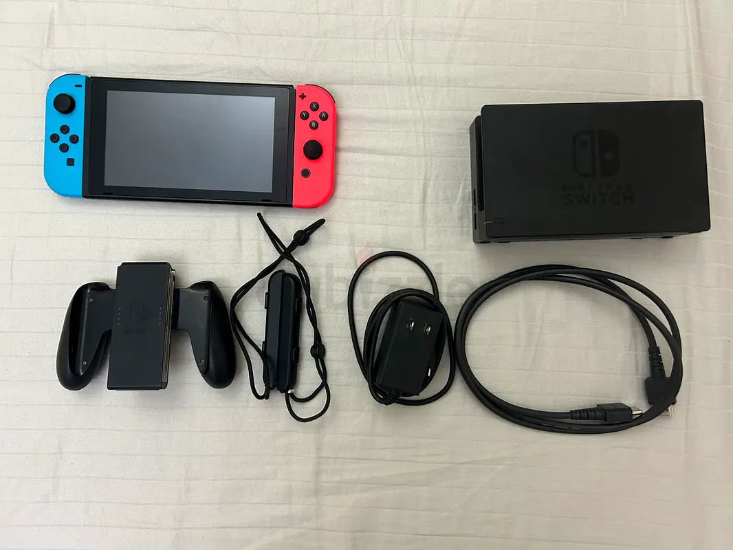 Nintendo Switch with all set accessories