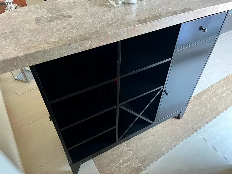 Bar with stone counter