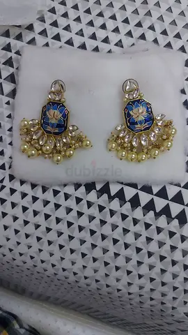 SPRING SALE! EXQUISITE GOLD AND DIAMOND EARRINGS - ARTIFICIAL JEWELLERY