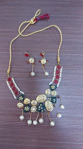 SPRING SALE! EXQUISITE - MOST ATTRACTIVE ETHNIC NECKLACE / EARRINGS - Artificial Jewellery