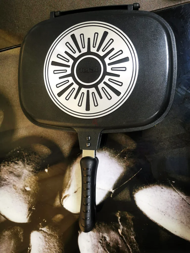 Tefal Cast Iron Square Grill Double Loop Handles, Griddle Pan دوبيزل