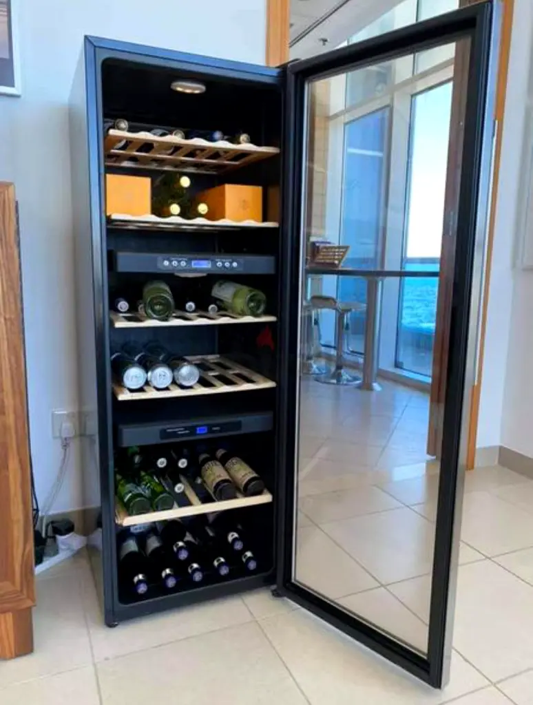 Hoover Dual Zone Temperature 76 Bottles Capacity Wine Cooler