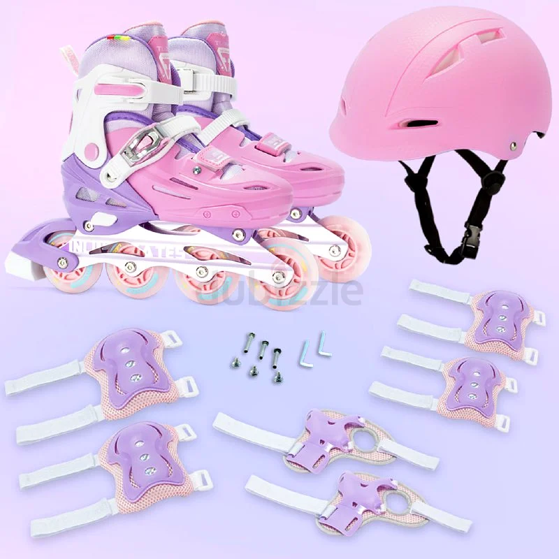 Roller Skates Shoes for Kids and Youth Complete Set With Helmet and Protection Gear and Tools63245712835843113