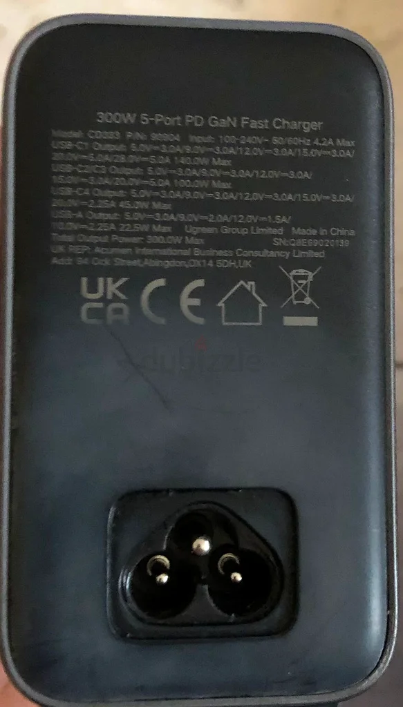 UGREEN 300W (Nexode Gan) USB C CHARGER63222343242626112