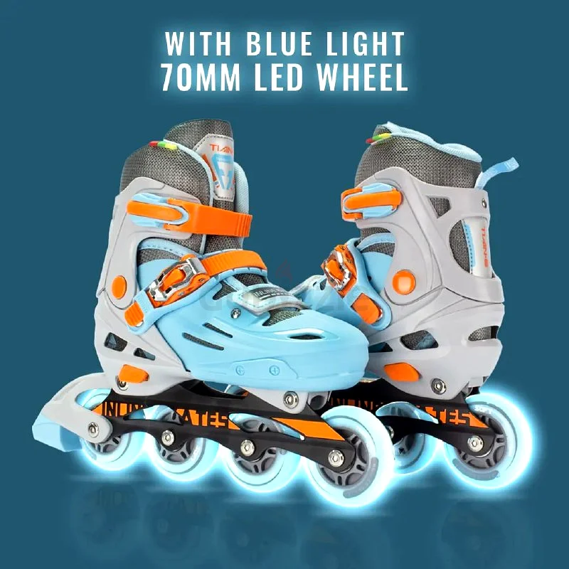 Inline Skates Shoes for Kids and Youth Complete Set with Helmet and Protection and extra tools63245712867970112