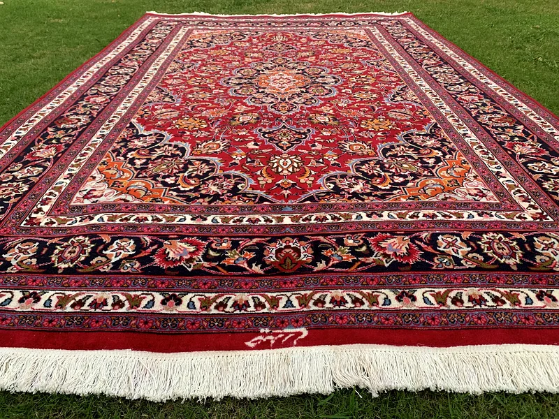 3x2m | New Handmade Beautiful Persian Carpet Kashan Signed63209845934338114