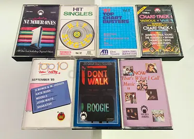 7 80’s Hits Music Cassettes
