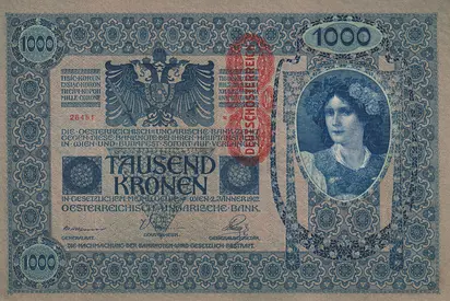 AUSTRO-HUNGARIAN EMPIRE 1000 KRONEN BANKNOTE 1902
