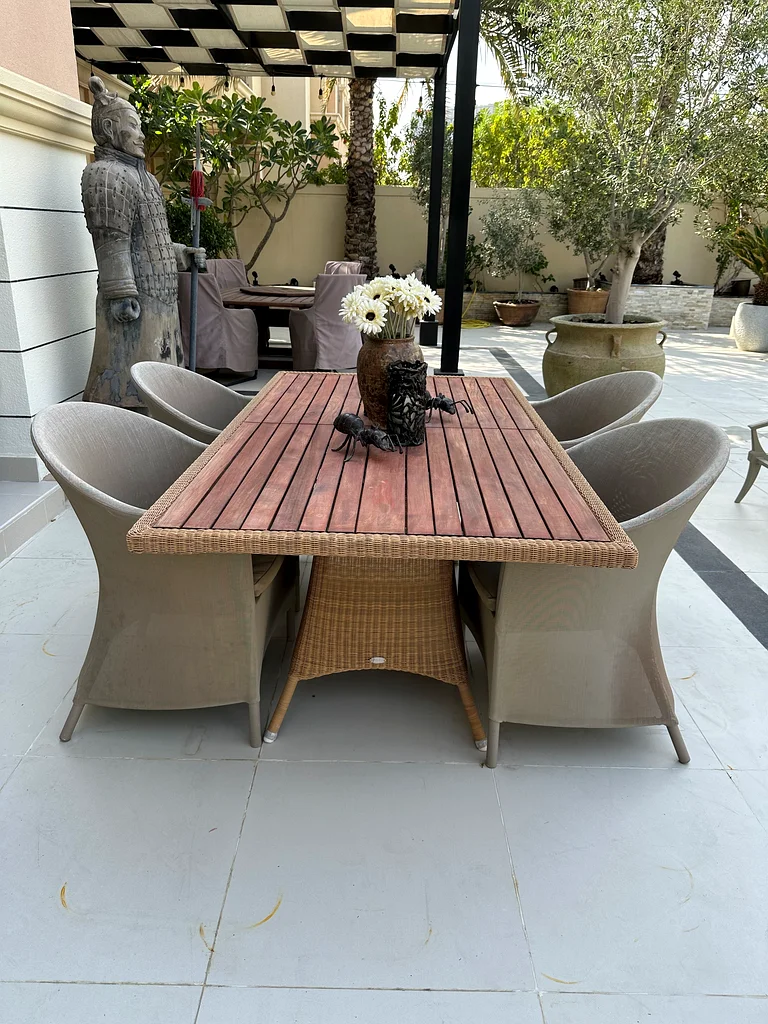 CANE LINE AND MARINA HOME OUTDOOR DINING SET