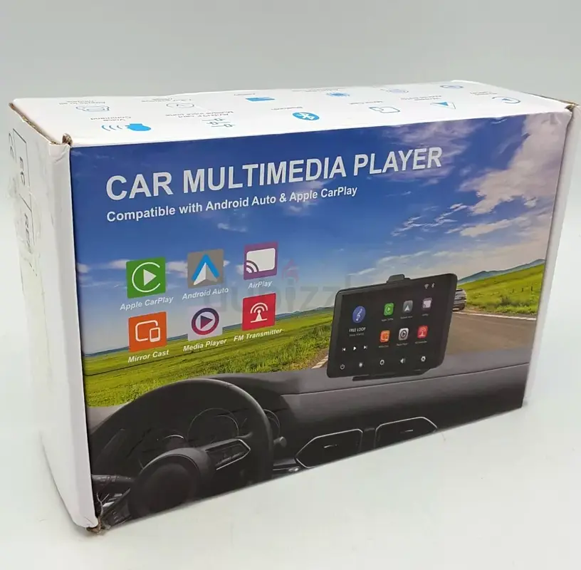 A3135 7 Inches HD Wired Smart Screen With Wireless CarPlay   Android Auto