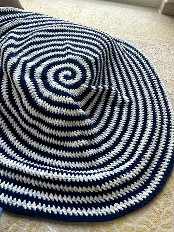 Hand made crochet baby blanket