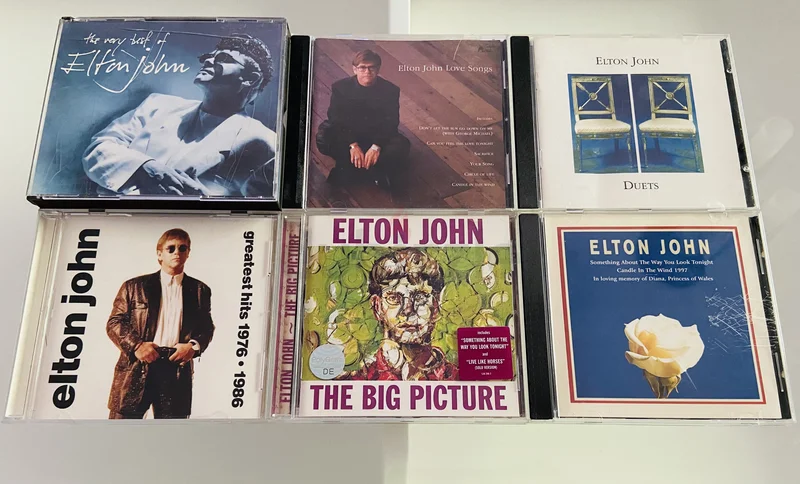 6 Elton John Music CD’s628668379024671112