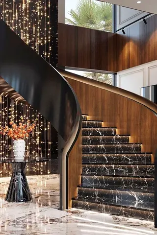 Stairs wall decoration