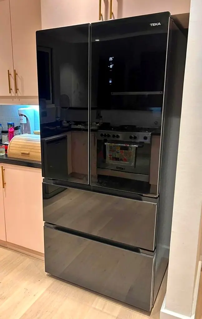 Black Glass French Door Fridge Freezer