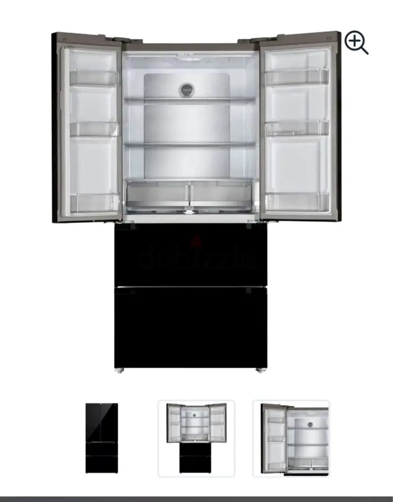 Black Glass French Door Fridge Freezer
