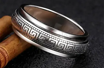 خاتم فضة استرليني