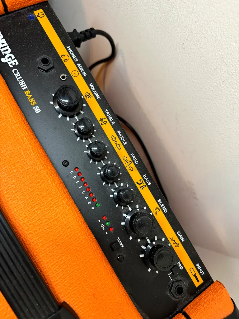 Orange Crush Bass 50 50W 12 Bass Guitar Amplifier and Speaker Combo