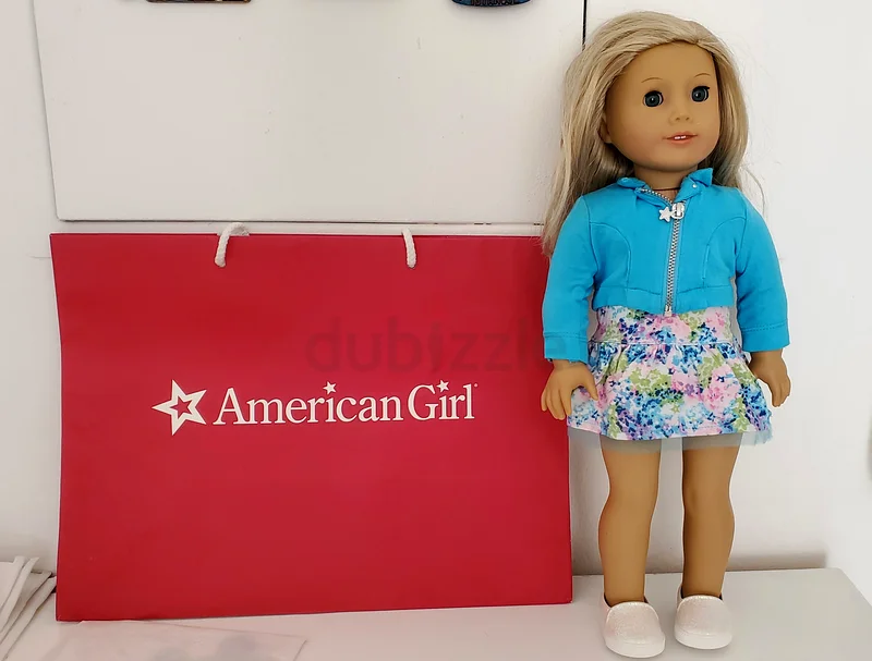 American girl doll and boy doll with tent63205355725825113