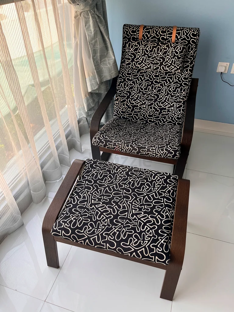 Ikea Poang chair and footstool for sale