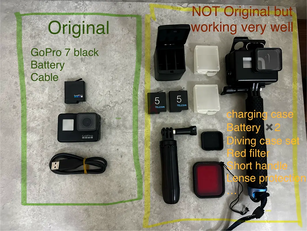 ☆GoPro HERO7 Black 純正付属品多数☆ 【公式通販】