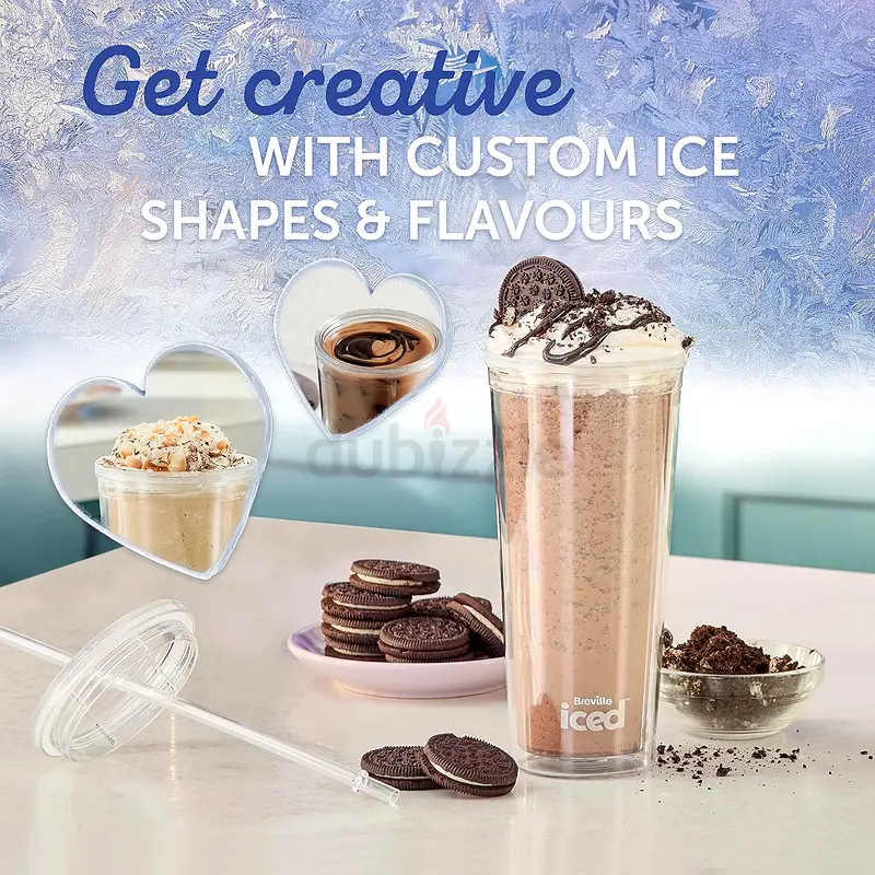 Breville Iced Coffee Maker Machine Plus Coffee Cup with Straw Ready