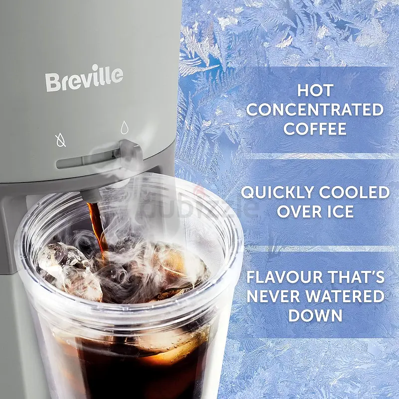 Breville Iced Coffee Maker Machine Plus Coffee Cup with Straw Ready