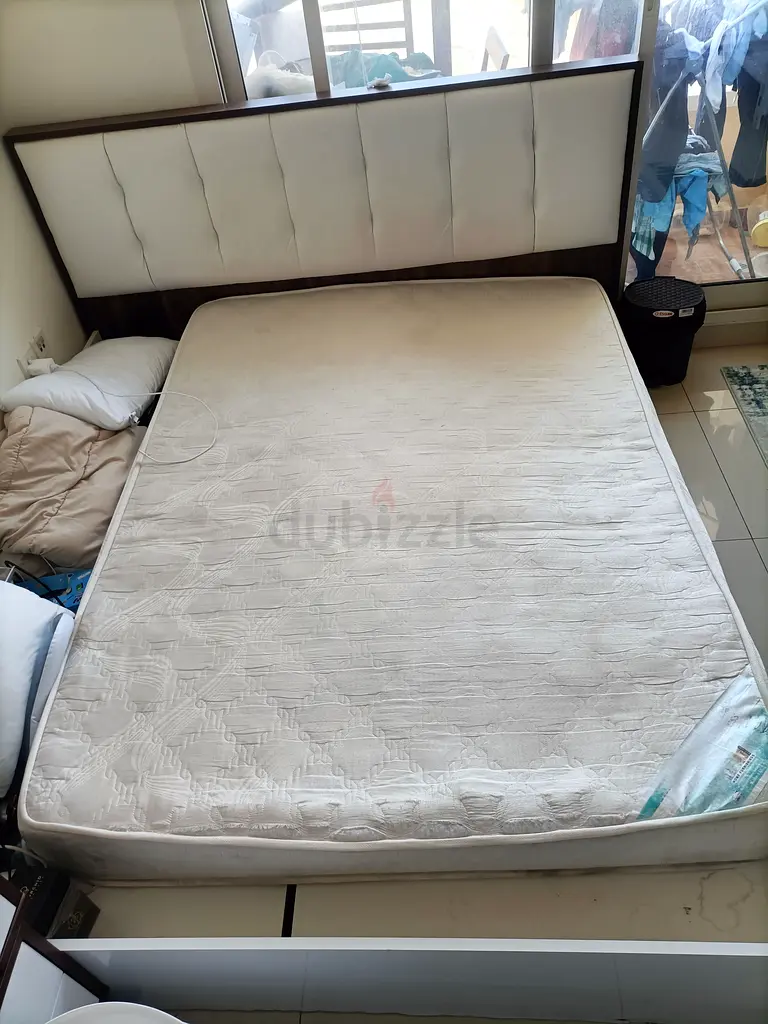 Bed frame king size with Mattress for sale