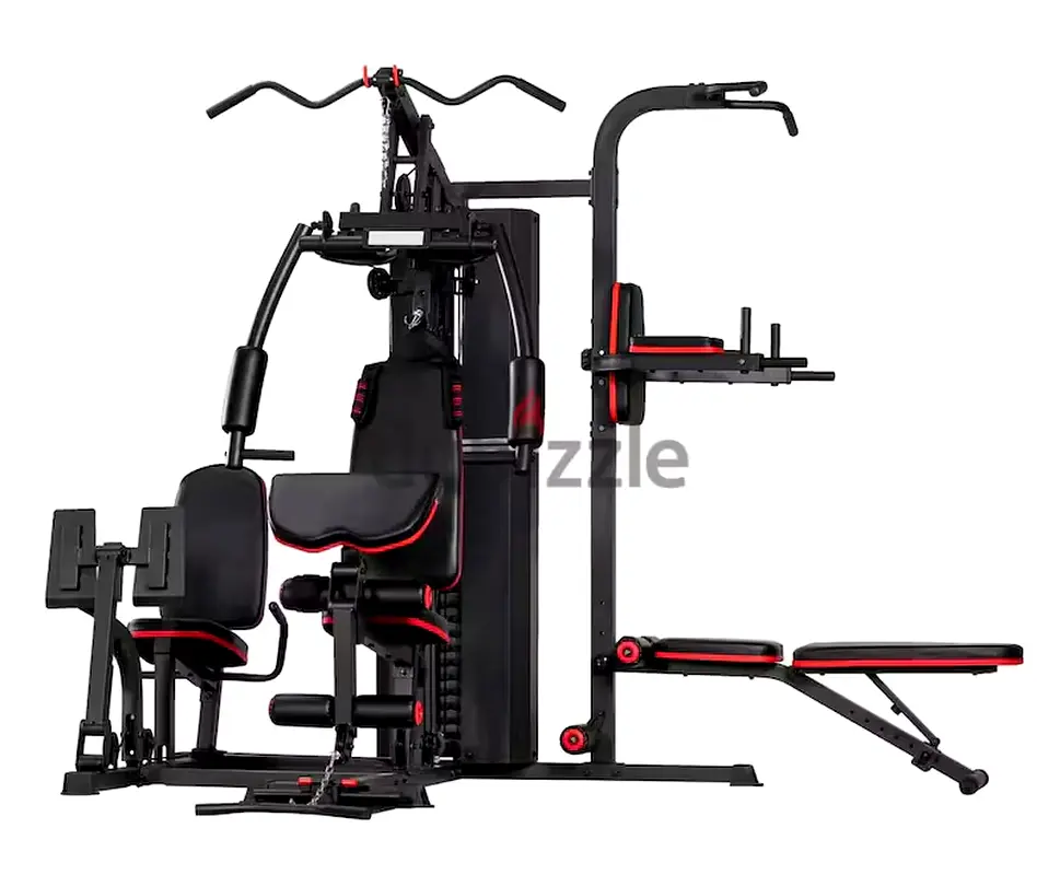 Heavy 3 Station home gym with LEG PRESS