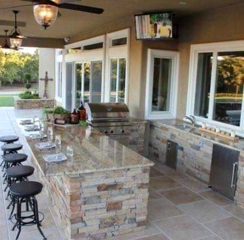Barbeque Counter for outdoor space63220319566977111