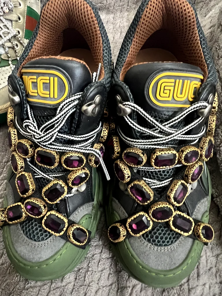 Gucci 37.5 rubber shoes original63266528098563114