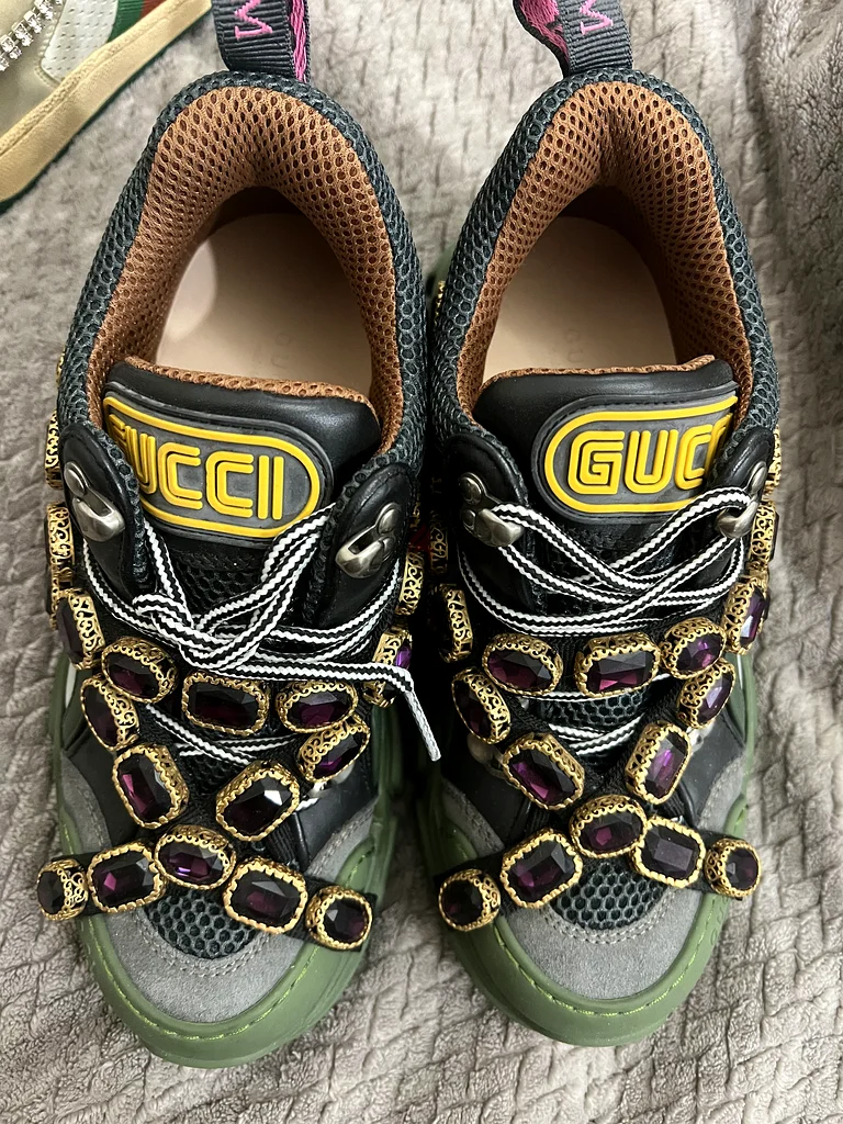 Gucci 37.5 rubber shoes original63266528098563117