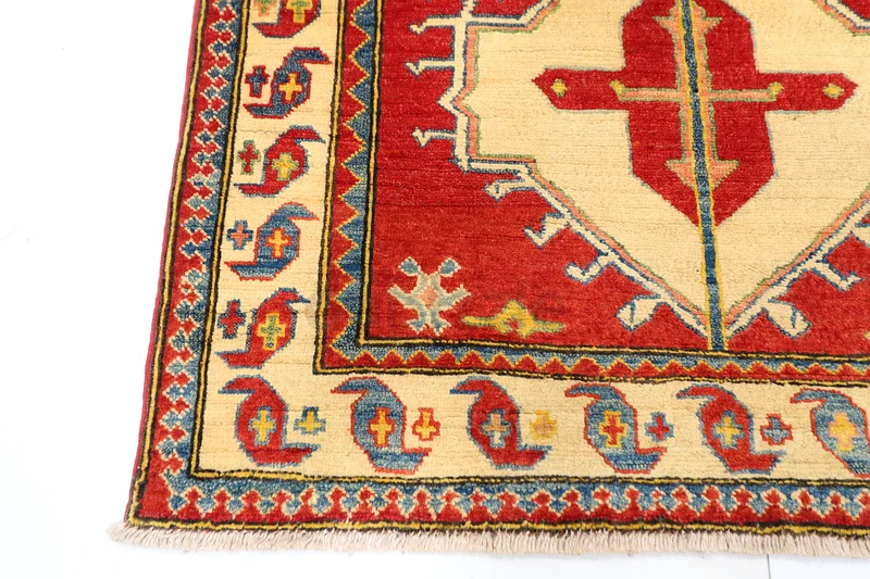 106 × 150 سم | سجادة كازاك يدوية الصنع جديدة | سجادة أفغانية يدوية الصنع63185241444098112