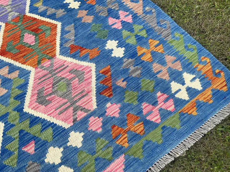189 x 236 cm | new Handmade Beautiful Turkmen Kilim Rug63209348321793114