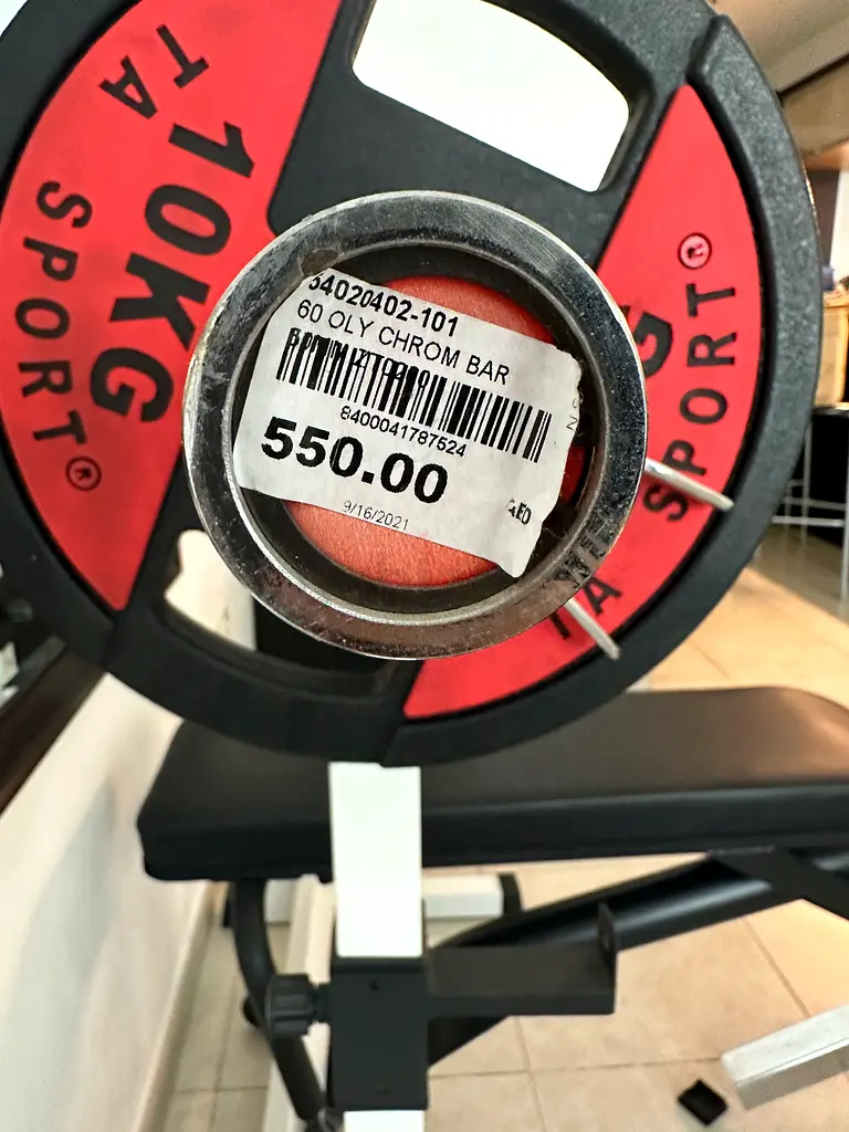 TA Sport Olympic bar and plates set