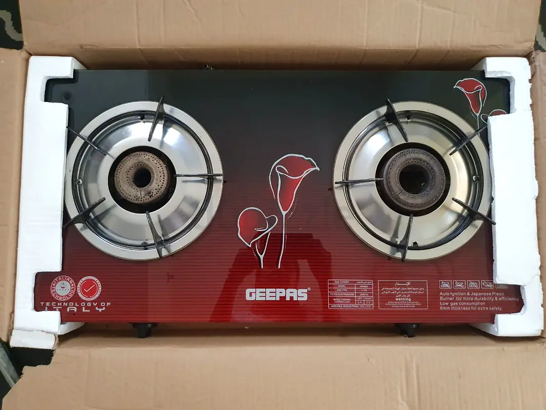 Gas Stove Glass Top Geepas
