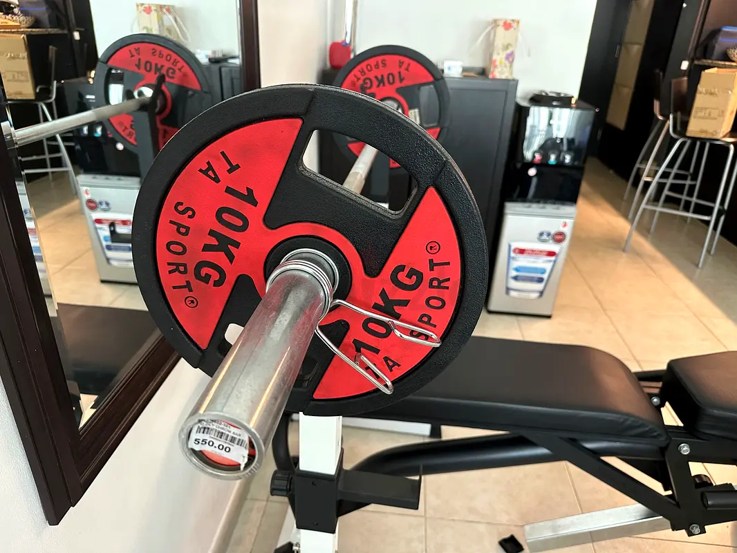 TA Sport Olympic bar and plates set