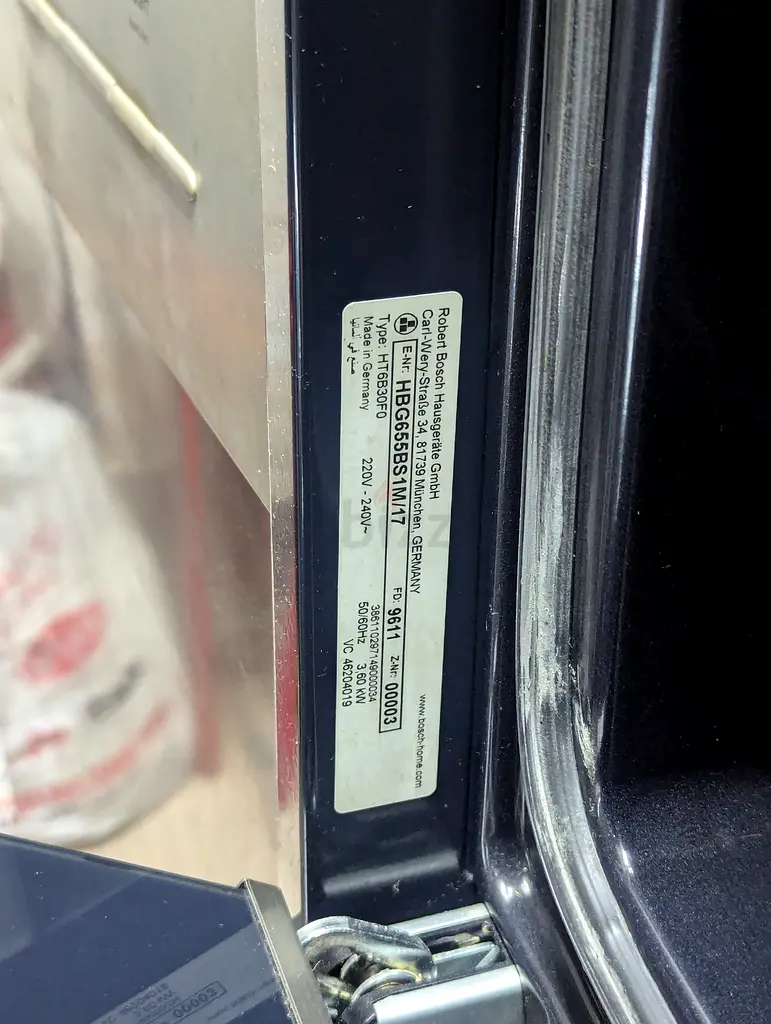 Bosch series 8 Built in Oven electric